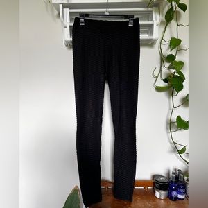 Amazon Black Ribbed Leggings